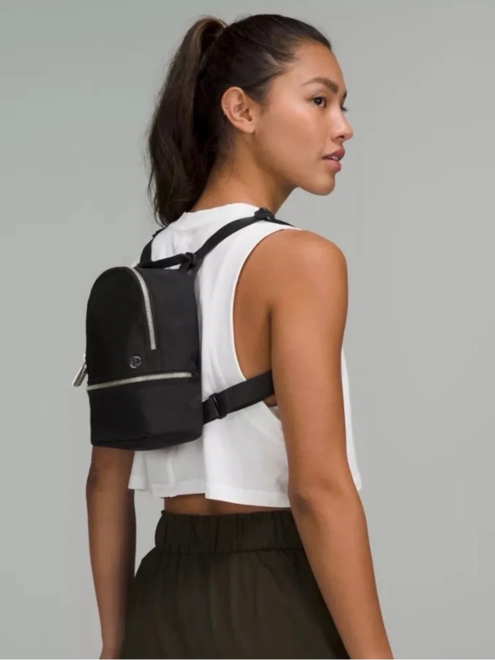 lululemon athletica Black Mini Backpack Crossbody
